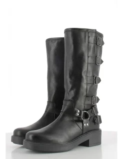 Discount hylton Bottes Femme Cuir Noir Celine