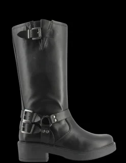 Best hylton Bottes Femme Cuir Noir Celine
