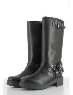 Best hylton Bottes Femme Cuir Noir Celine