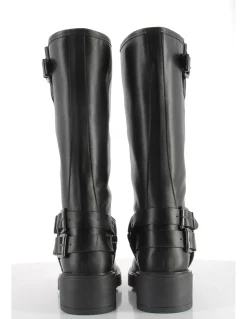 Best hylton Bottes Femme Cuir Noir Celine