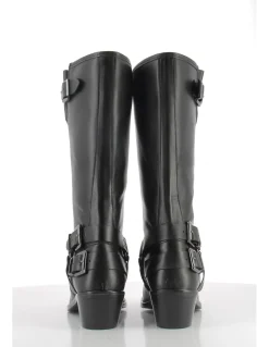 Clearance hylton Bottes Femme Cuir Noir Cole