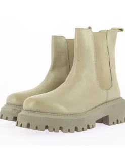 Discount kharisma bottines chelsea femme cuir beige