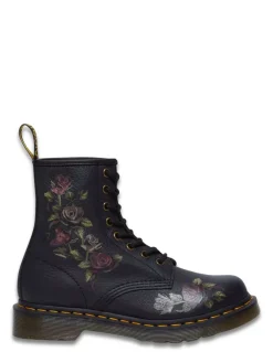 New dr martens Bottines Femme 1460 black decayed roses classic tumbled nappa