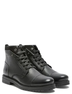 New redskins Bottines Homme notif cuir noir