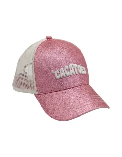 Clearance cacatoes Casquette capoeira glitter vintage pink