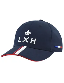 Outlet lxh Casquette Coton liseré bleu/rouge/blanc