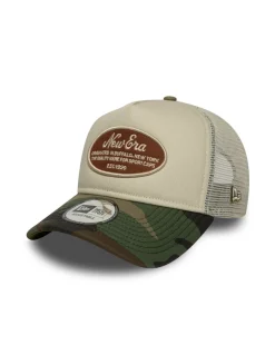 New new era Casquette oval patch camo trucker newera stnwdc