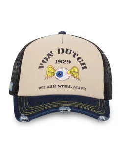 Online von dutch Casquette Trucker Bamboo Print Beige/noir/bleu