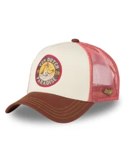 Clearance von dutch Casquette Trucker Beige/Marron/Snapback Patch Brodé SURF