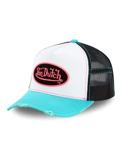 Hot von dutch Casquette Trucker Blanc/Bleu