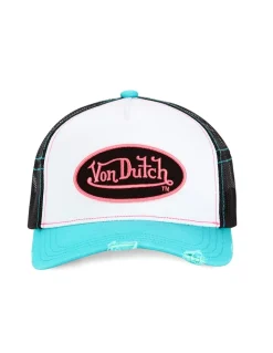 Hot von dutch Casquette Trucker Blanc/Bleu