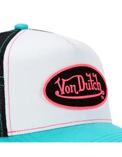Hot von dutch Casquette Trucker Blanc/Bleu