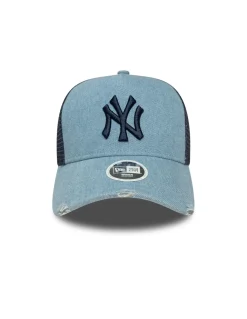 new era Casquette Wmns denim trucker pastel blue
