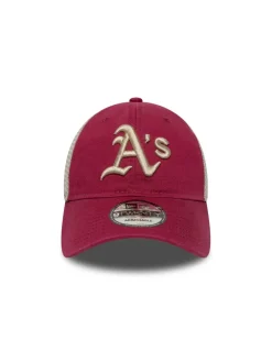 Clearance new era Casquettee Washed 9twenty trucker Dark Red