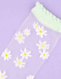 Clearance coucou suzette Chaussettes Femme transparentes paquerette