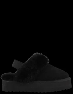 Hot colors of california Chaussons Plateforme Femme Daim Noir