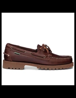 Clearance sebago Chaussures Bateau Femme ranger waxy woman Brown