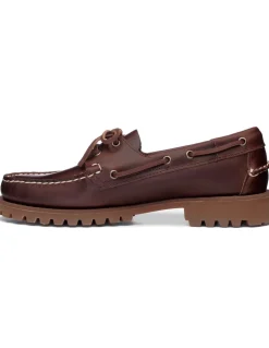Clearance sebago Chaussures Bateau Femme ranger waxy woman Brown