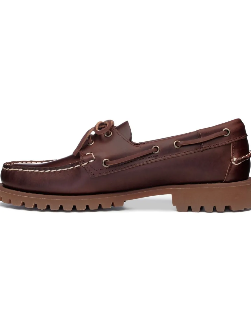 Clearance sebago Chaussures Bateau Femme ranger waxy woman Brown