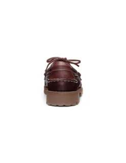 Clearance sebago Chaussures Bateau Femme ranger waxy woman Brown