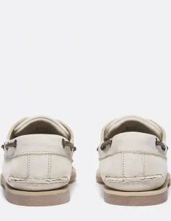 timberland Chaussures bateau homme Classic Boat Shoe Natural Nubuck
