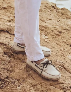 timberland Chaussures bateau homme Classic Boat Shoe Natural Nubuck