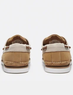 timberland Chaussures Bateau Medium Beige Nubuck