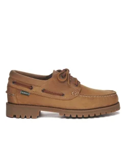 Outlet sebago Chaussures Bâteaux Homme Acadia Crazy Horse Brown Tan