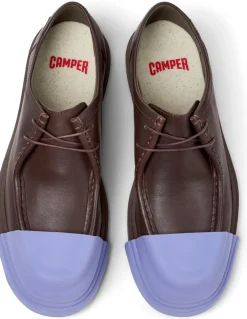 Clearance camper Chaussures de Ville Homme junction chocolate purple