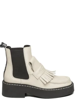 New steve madden chelsea boots femme evana bootie cuir beige/noir