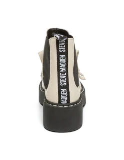 New steve madden chelsea boots femme evana bootie cuir beige/noir