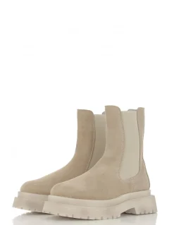 Sale hylton chelsea boots femme 83725-piedra daim beige