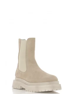 Sale hylton chelsea boots femme 83725-piedra daim beige