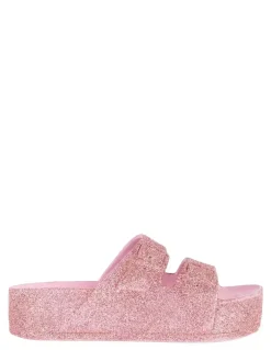 Outlet cacatoes Claquettes Compensées Caipirinha Glitter Women Rose