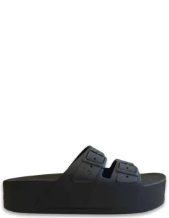 Online cacatoes Claquettes Compensées femme Caipirinha Classic women Noir