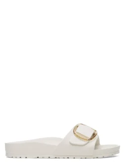 Clearance birkenstock Claquettes Femme Big Buckle madrid Blanc