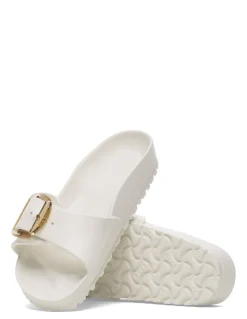 Clearance birkenstock Claquettes Femme Big Buckle madrid Blanc