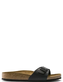 Clearance birkenstock claquettes femme madrid cuir noir