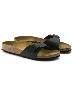 Clearance birkenstock claquettes femme madrid cuir noir