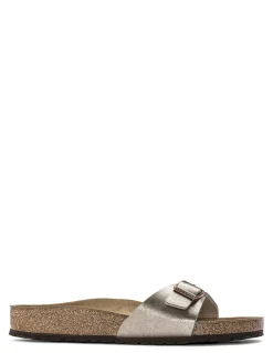 Discount birkenstock claquettes femme madrid graceful taupe