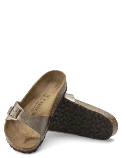 Discount birkenstock claquettes femme madrid graceful taupe