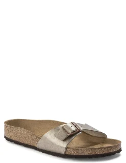 Discount birkenstock claquettes femme madrid graceful taupe