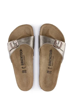 Discount birkenstock claquettes femme madrid graceful taupe