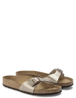 Discount birkenstock claquettes femme madrid graceful taupe