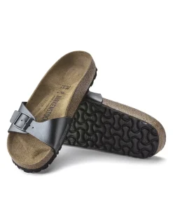 Outlet birkenstock Claquettes Femme Madrid Metal Black