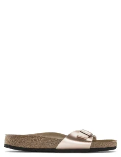 New birkenstock claquettes femme madrid metallic copper rose gold