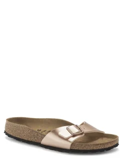 New birkenstock claquettes femme madrid metallic copper rose gold