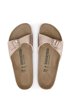 New birkenstock claquettes femme madrid metallic copper rose gold