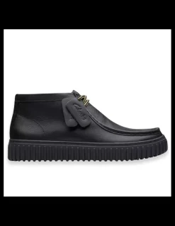 clarks Derbies Homme torhill hi black leather