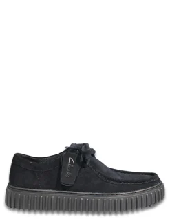 Discount clarks Derbies Homme Torhill Lo Black Suede